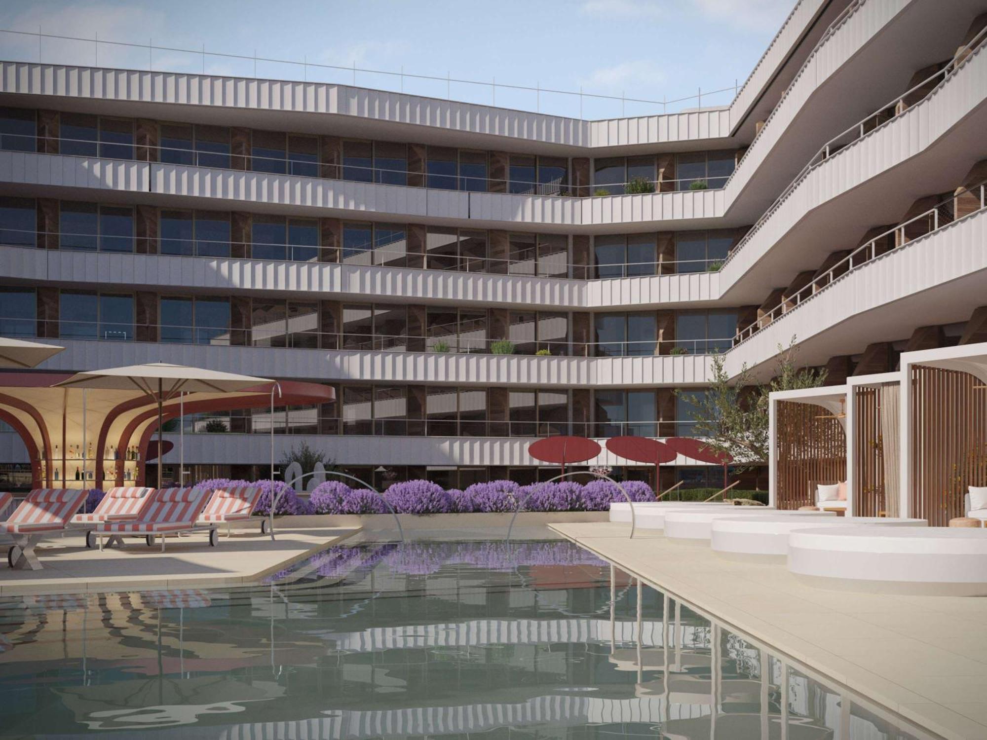 Sls Barcelona Hotel Бадалона Екстериор снимка
